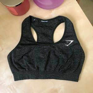 Gymshark vital sports bra in green marl
